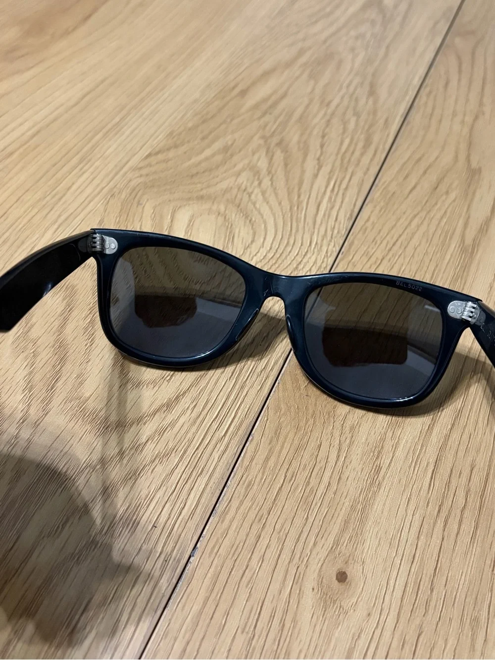 Ray-Ban B&L Bausch and Lomb Black Wayfarer Sunglasses for Men 50-22 Made in USA